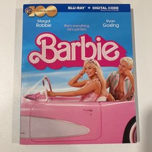 Barbie Movie Blu-ray and digital code Margot Robbie Ryan gosling 2023 NWT sealed